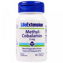 Life Extension, Methyl-Cobalamin, 5 mg, 60 Vegetarian Lozenges