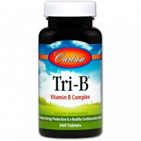 Carlson Labs, Tri-B, Vitamin  B Complex, 360 Tablets