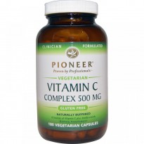 Pioneer Nutritional Formulas, Vitamin C Complex, 500 mg, 180 Veggie Caps